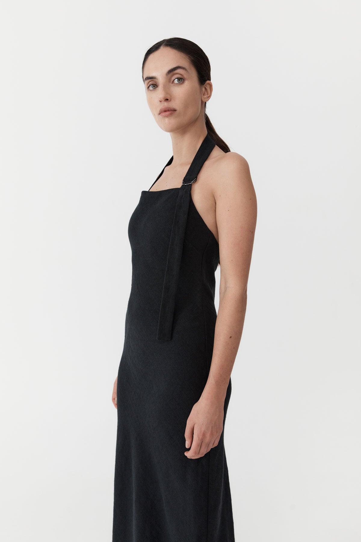 St. Agni  Adjustable Strap Dress - Black