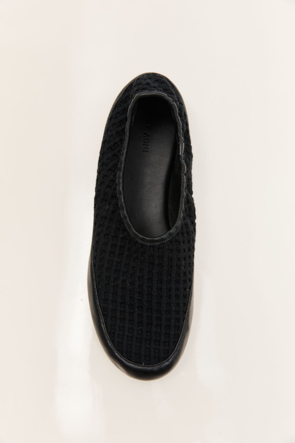 Cotton Grid Flats - Black