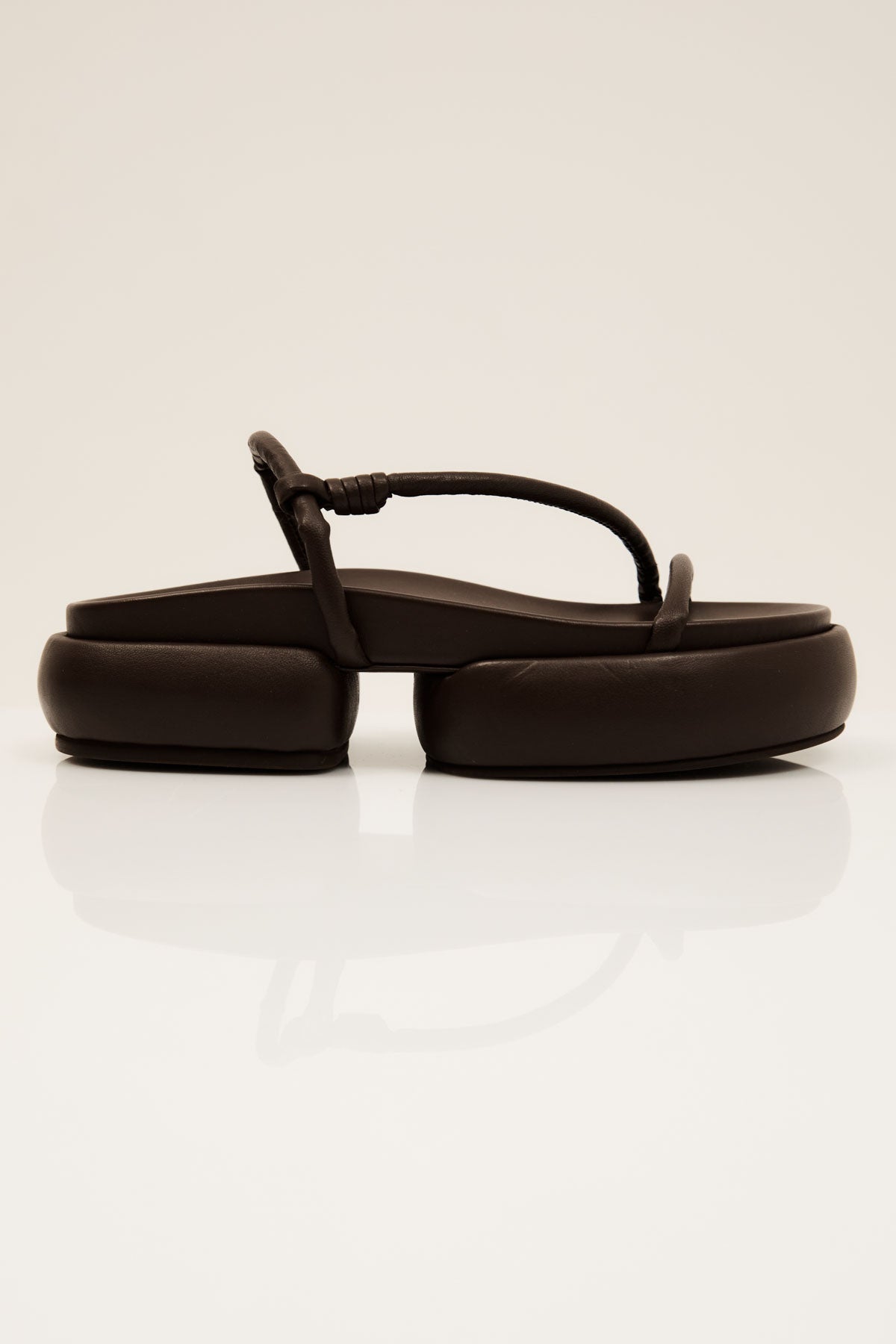 Strappy Pillow Slides - Chocolate