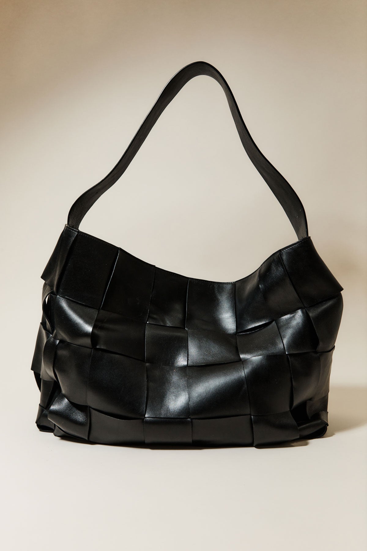 PRE-ORDER: Woven Large Tote - Black