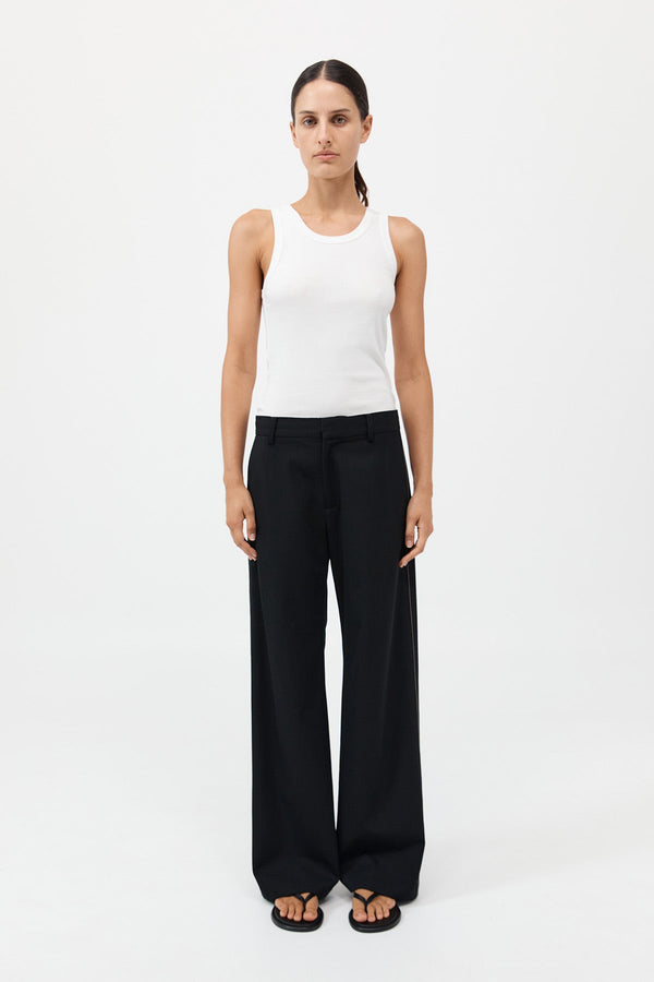 Side Stripe Pants - Black