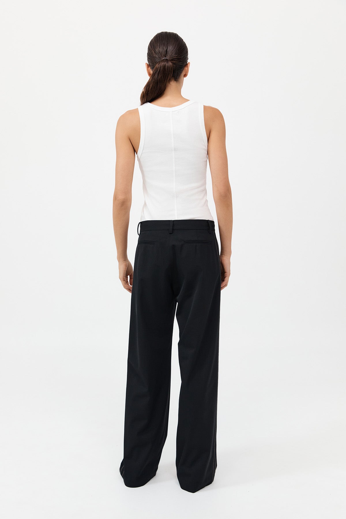 Side Stripe Pants - Black