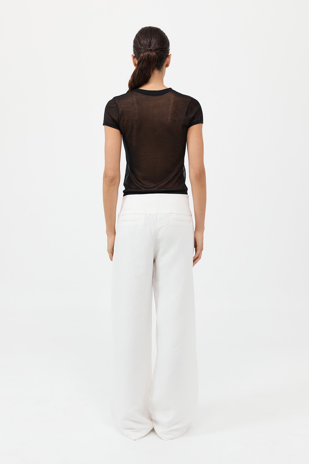 Wide Waistband Pants - Salt