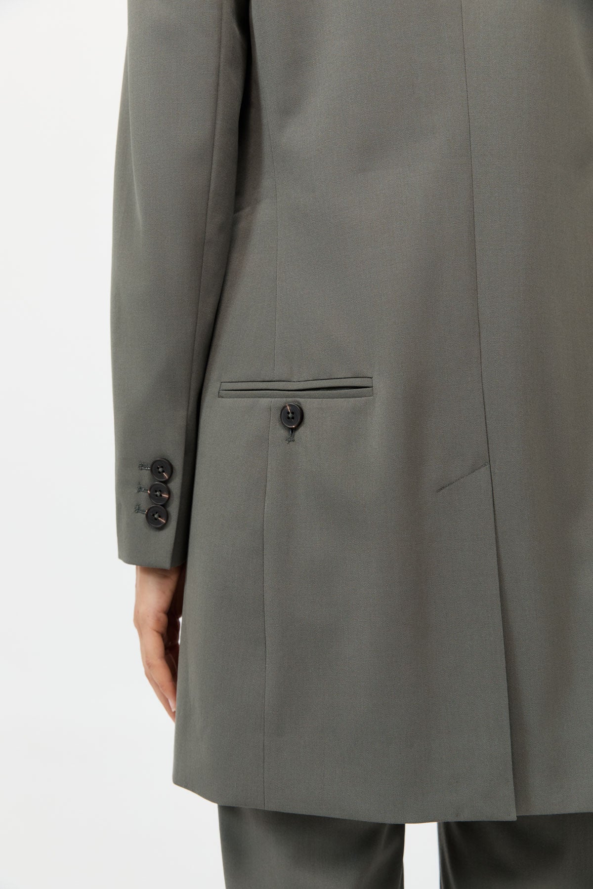 Longline Jacket - Smokey Olive