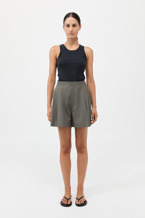 Adjustable Shorts - Smokey Olive