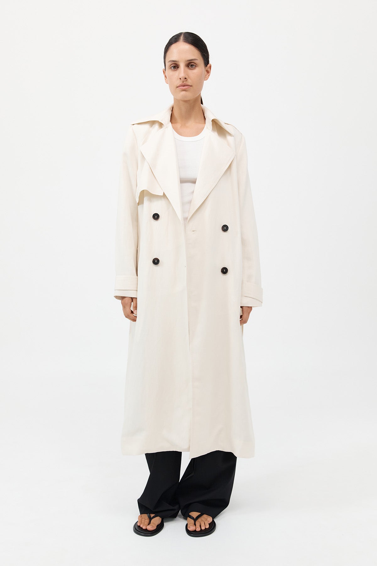 Soft Tailored Trench - Tofu