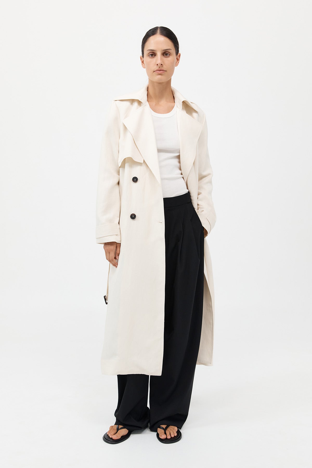 Soft Tailored Trench - Tofu