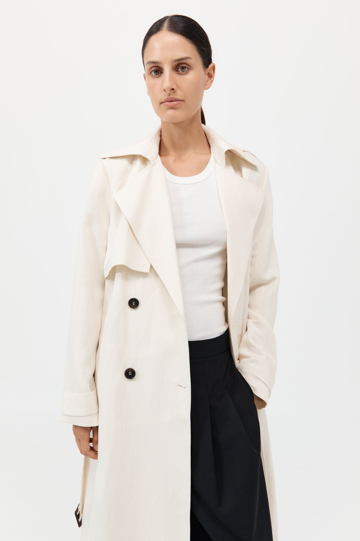 Soft Tailored Trench - Tofu