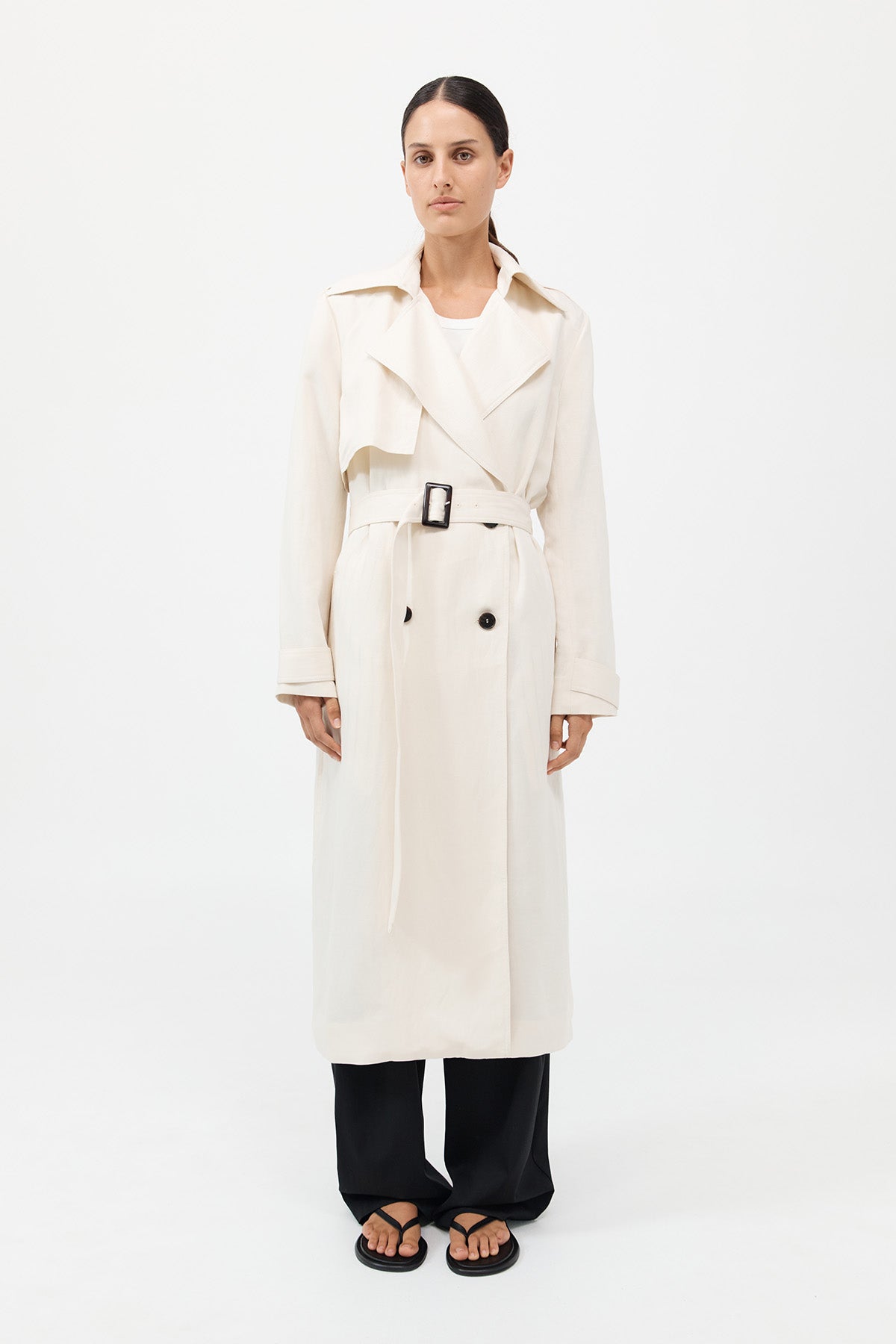 Soft Tailored Trench - Tofu