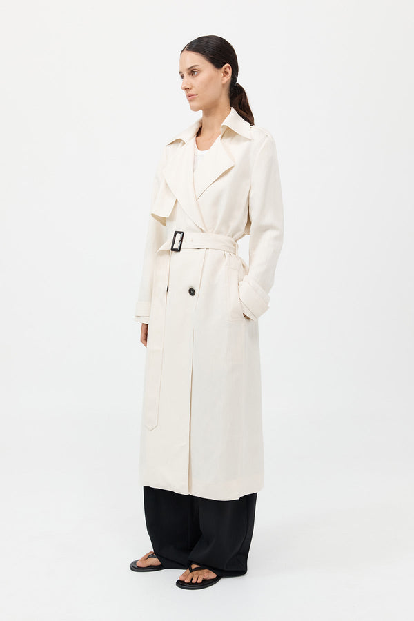 Soft Tailored Trench - Tofu