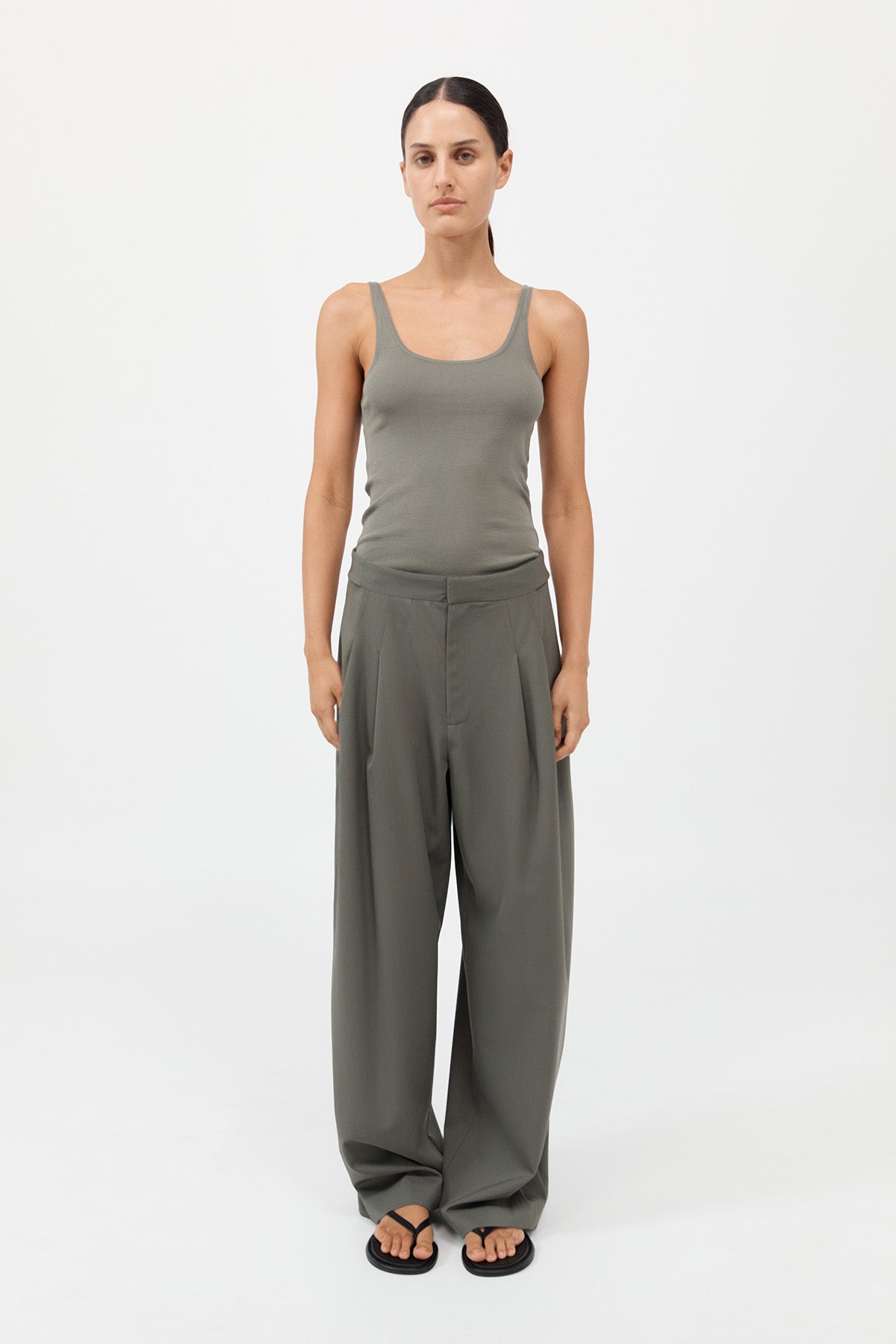 Adjustable Pants - Smokey Olive