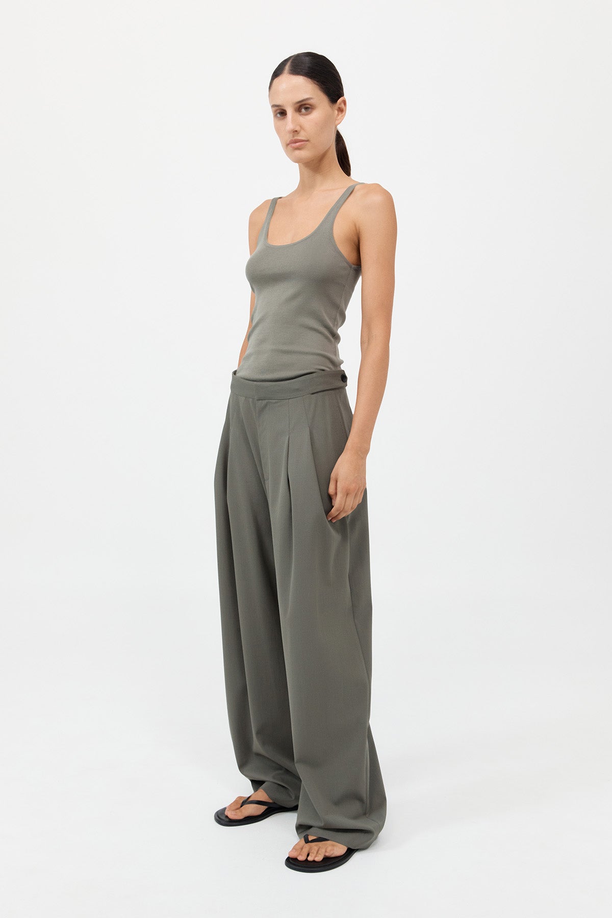 Adjustable Pants - Smokey Olive