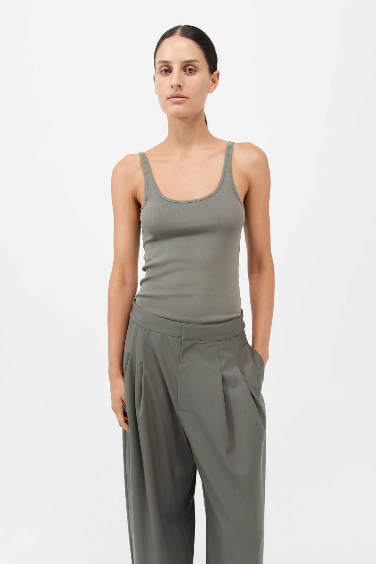 Adjustable Pants - Smokey Olive