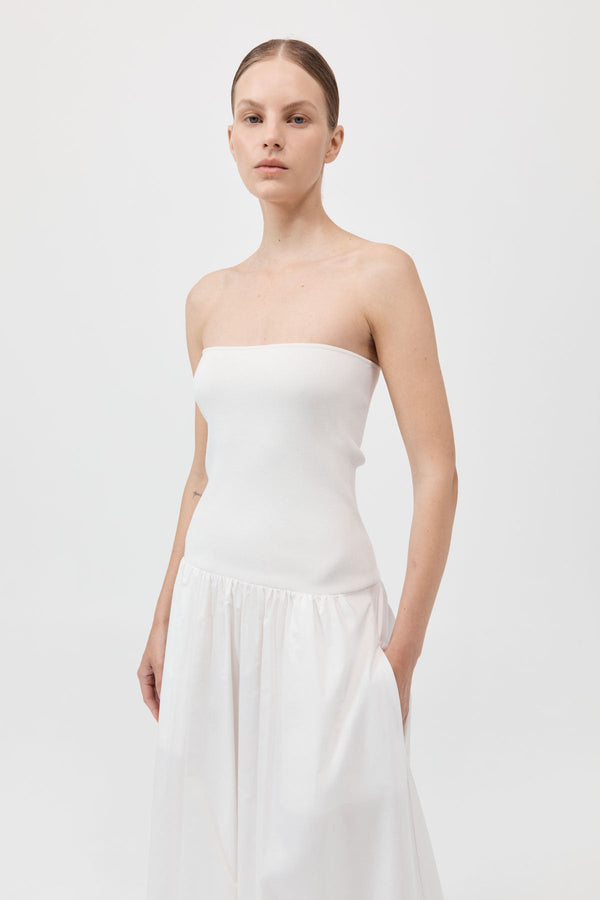 Strapless Dress - White