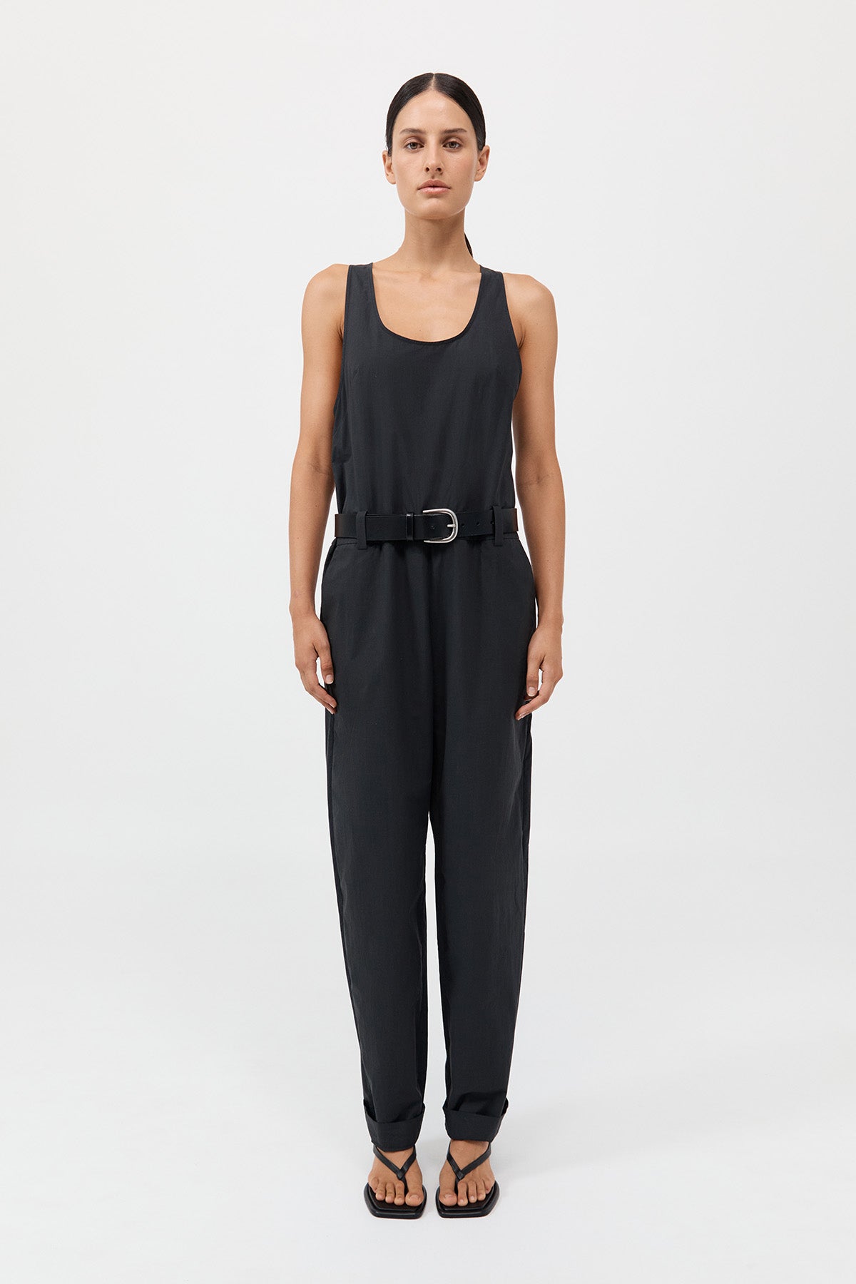 Organic Cotton Jumpsuit - Black