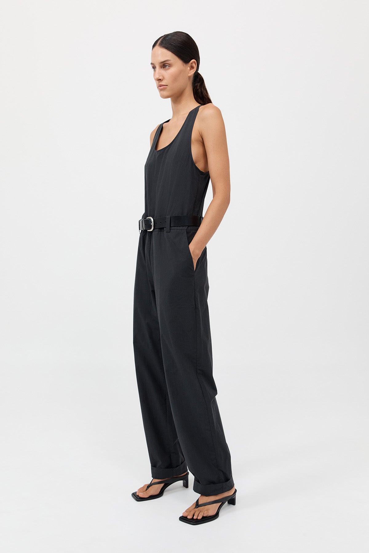 Organic Cotton Jumpsuit - Black