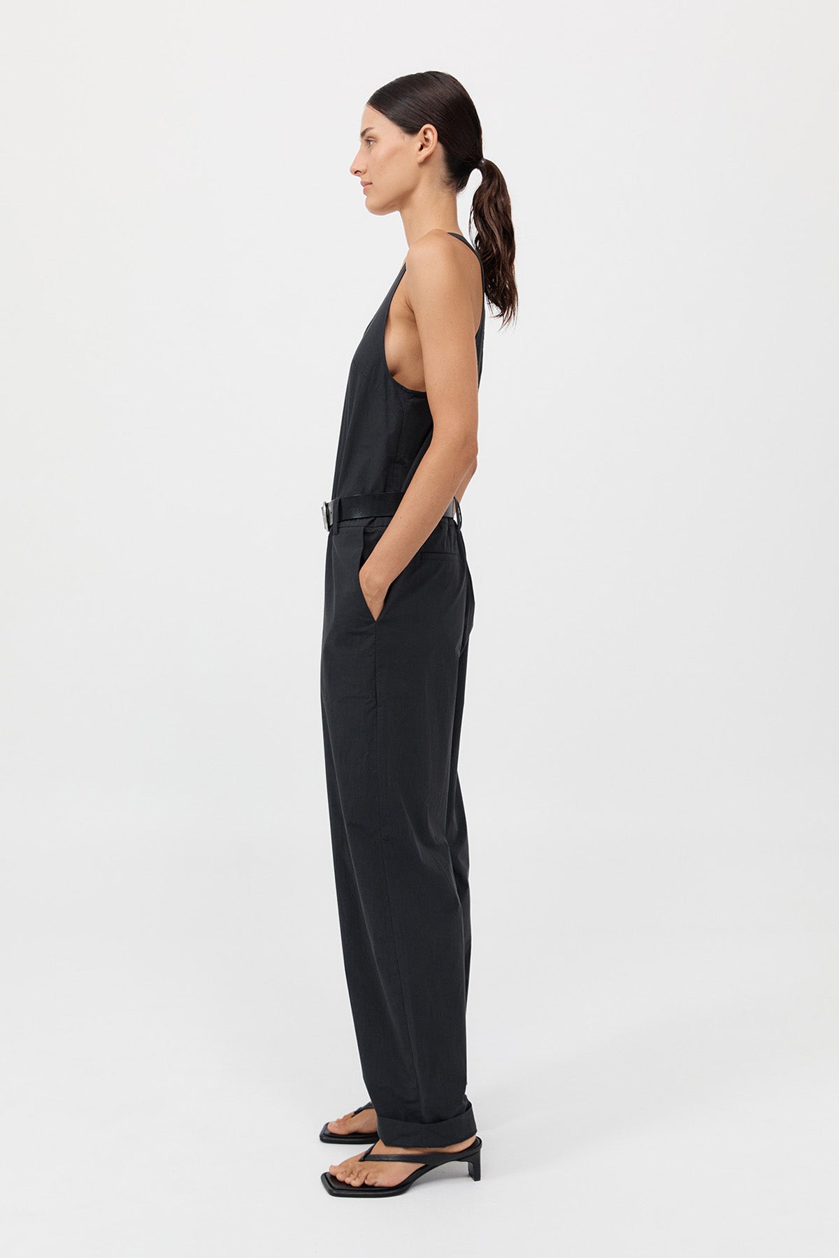 Organic Cotton Jumpsuit - Black