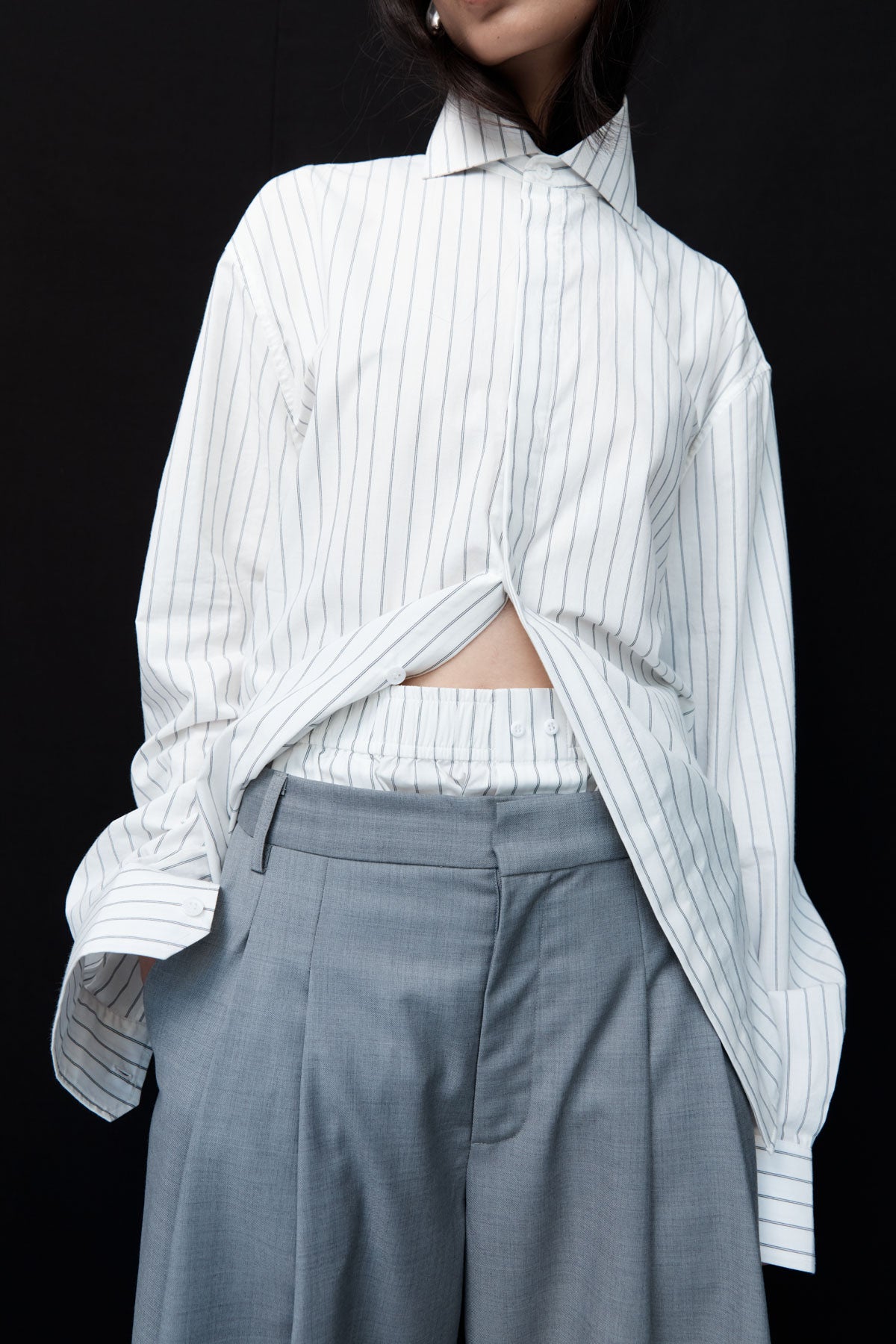 Homme Shirt - White Stripe