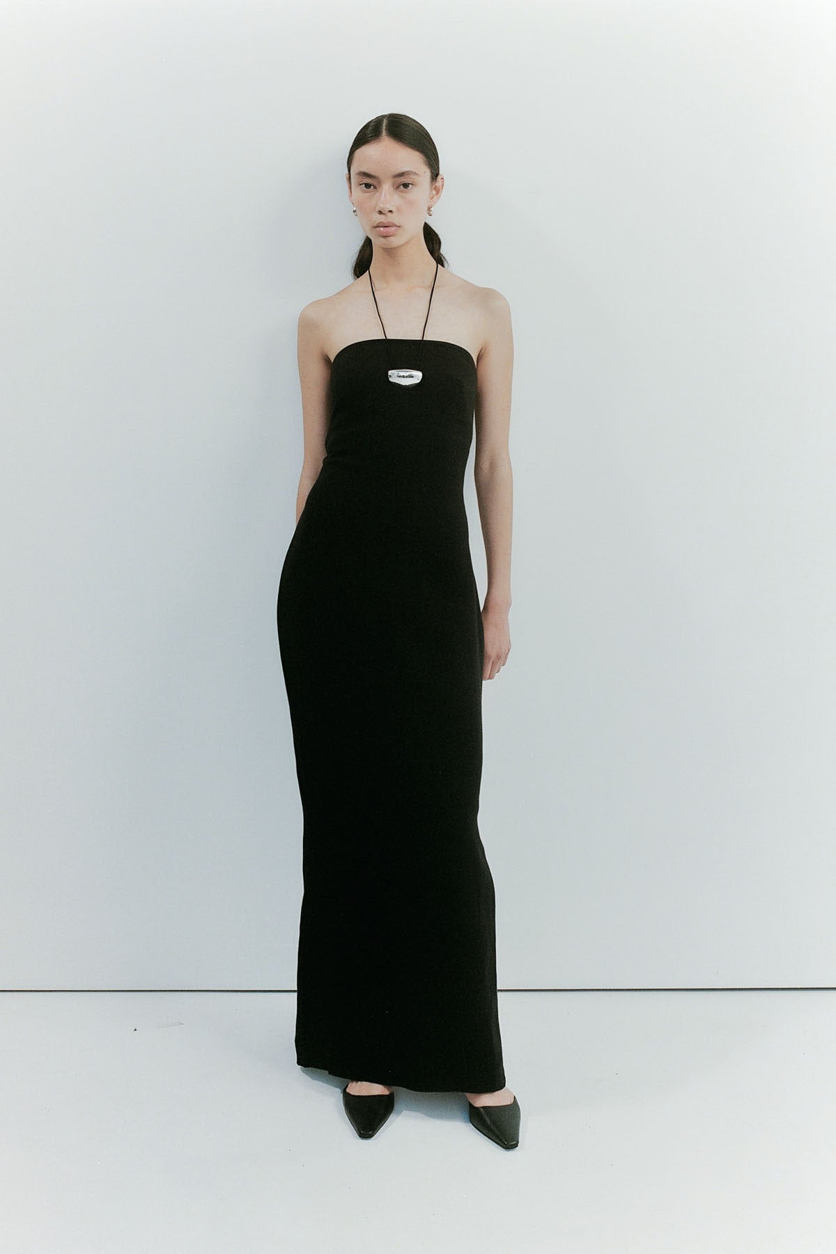Column Dress - Black