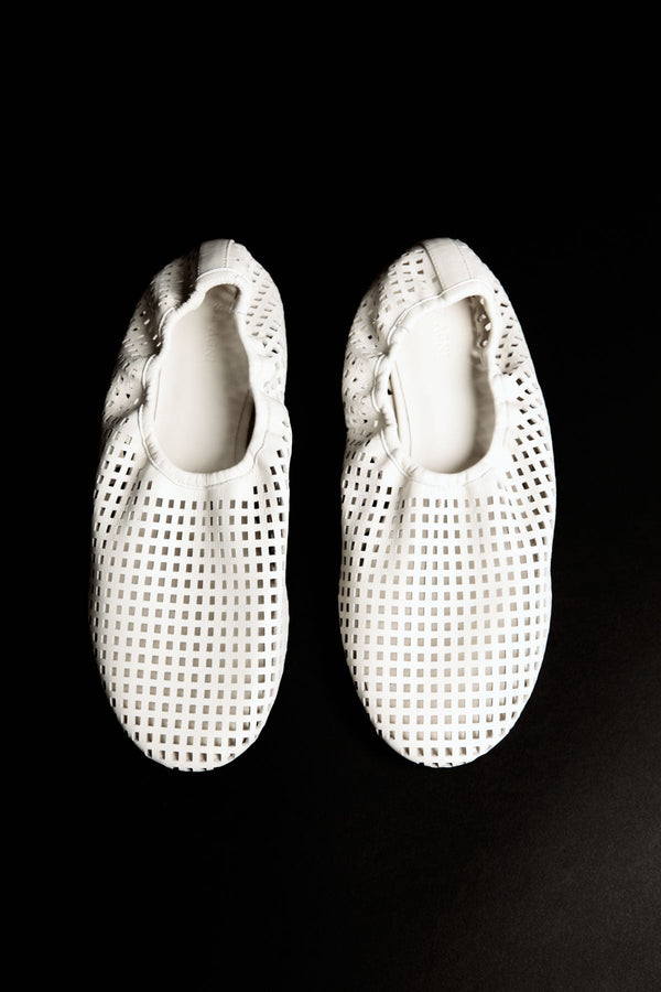 Perforated Ballet Flat - Tofu