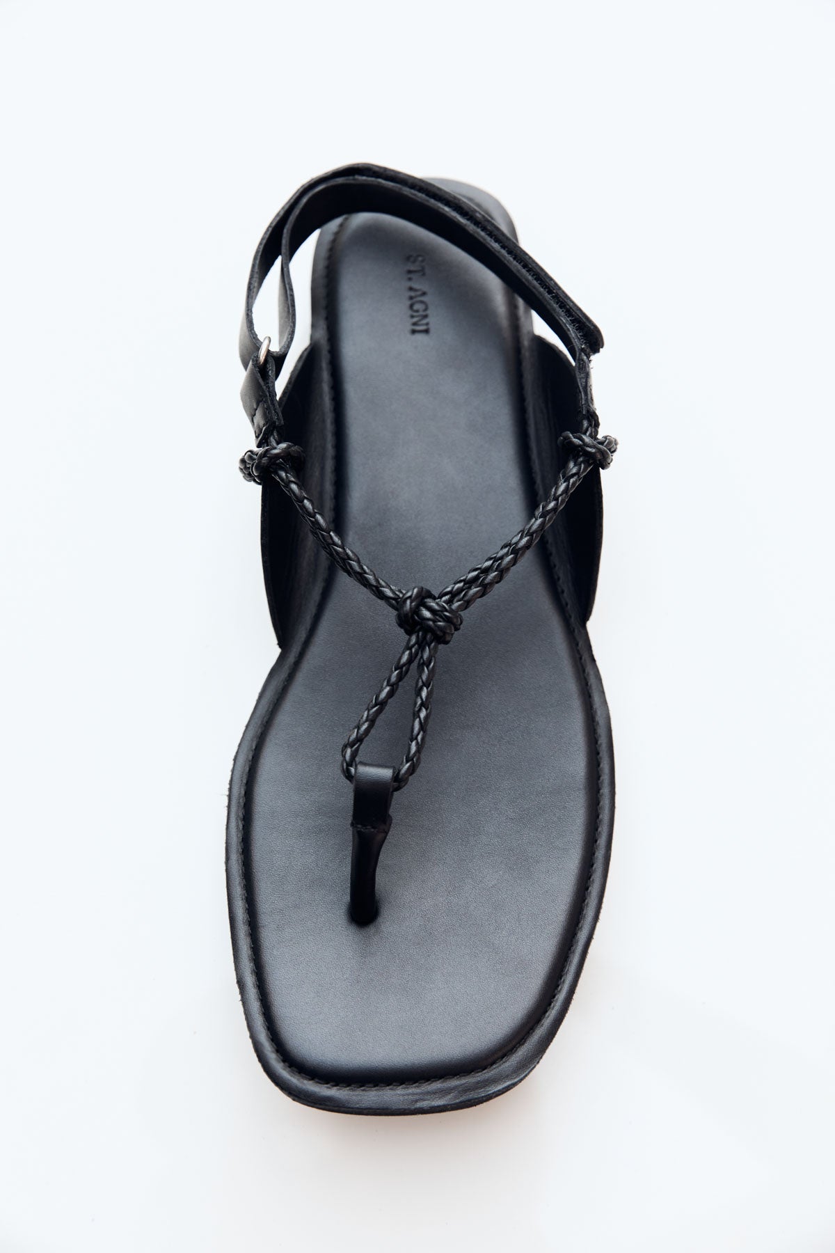 Woven Rope Sandal - Black