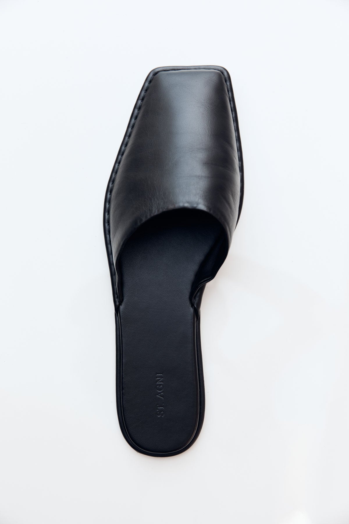 Soft Square Toe Flat - Black