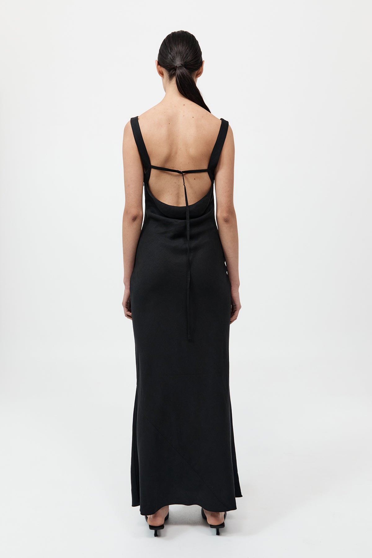 Double Drape Dress - Black