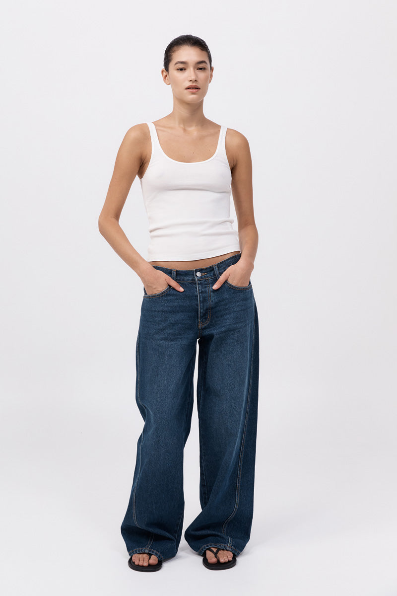 Low Rise Jeans - Indigo