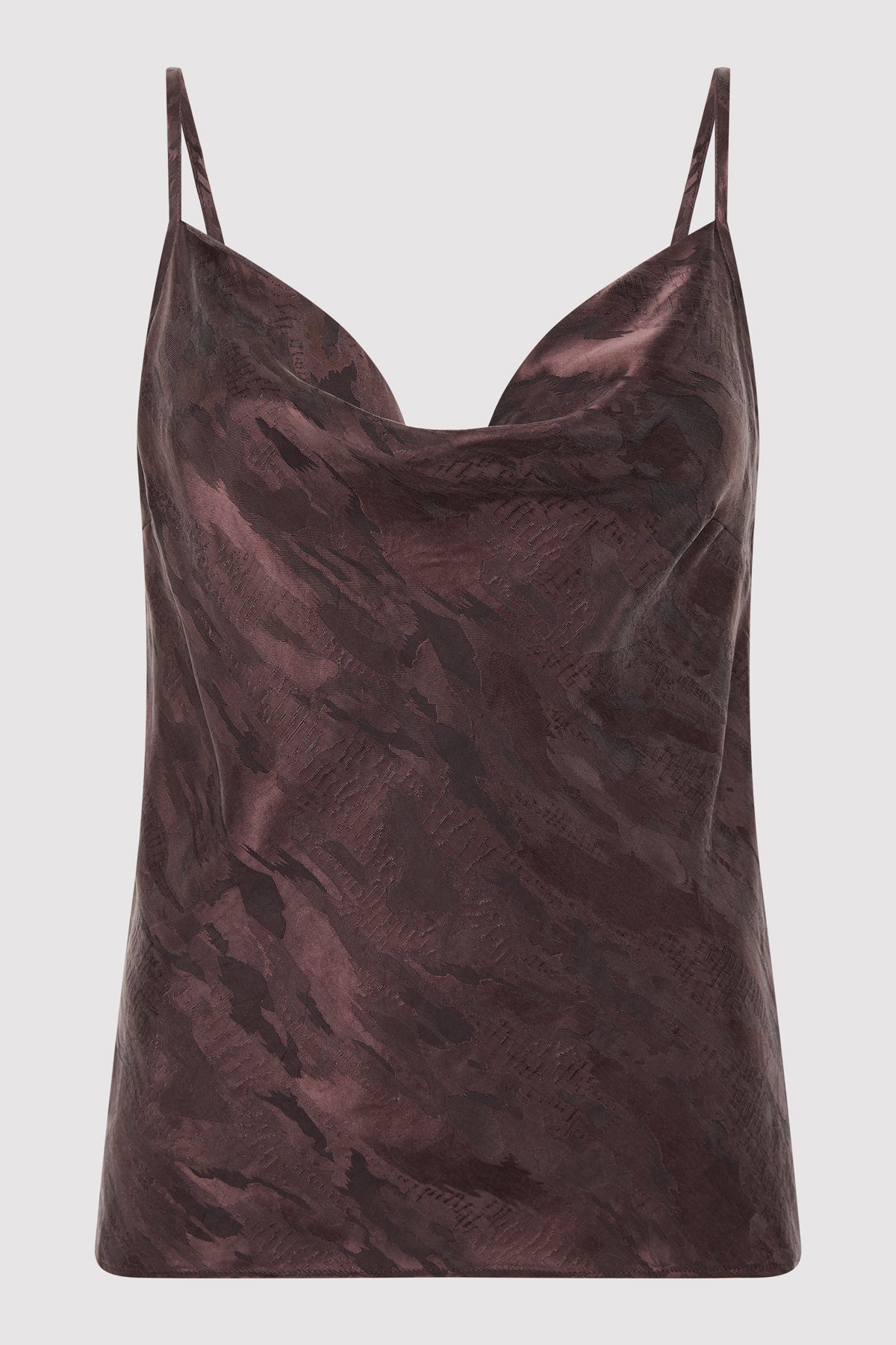 Bias Slip Cami - Chocolate Plum