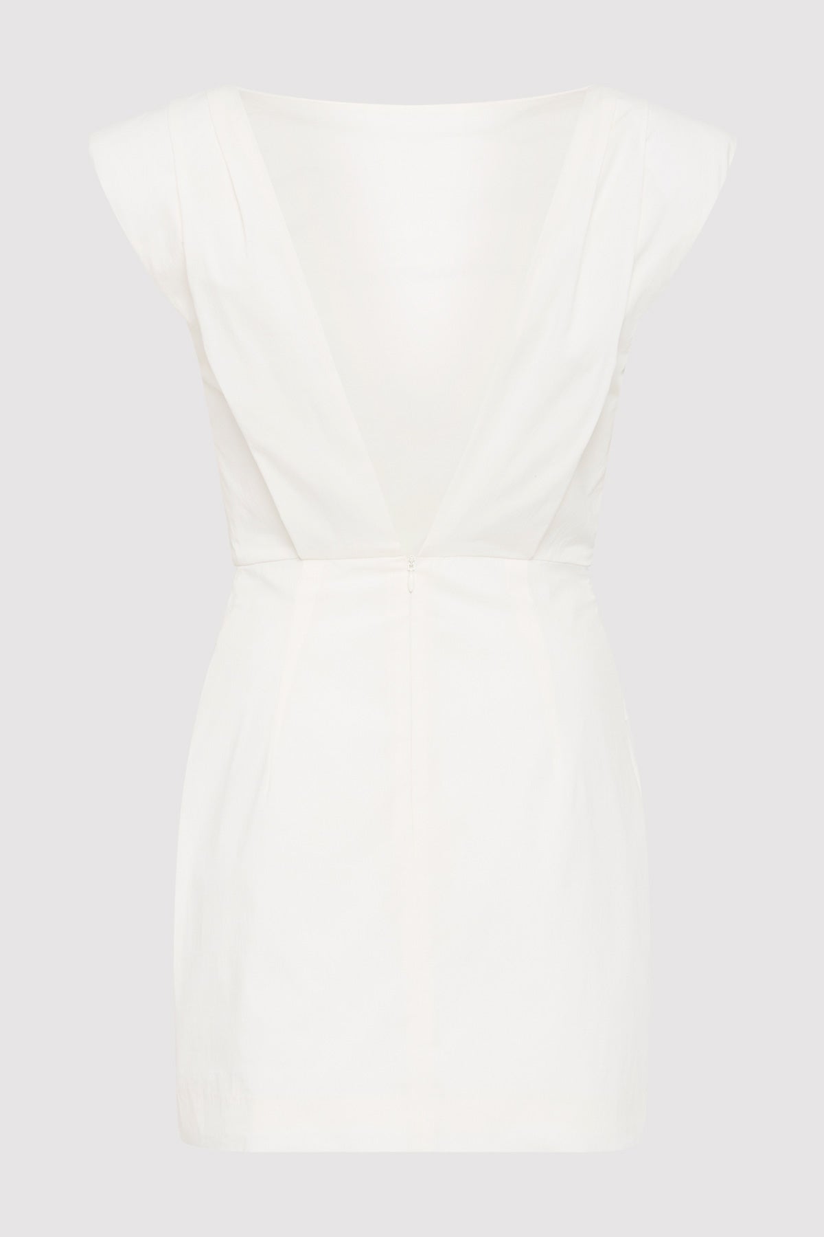 Bateau Tuck Mini Dress - White