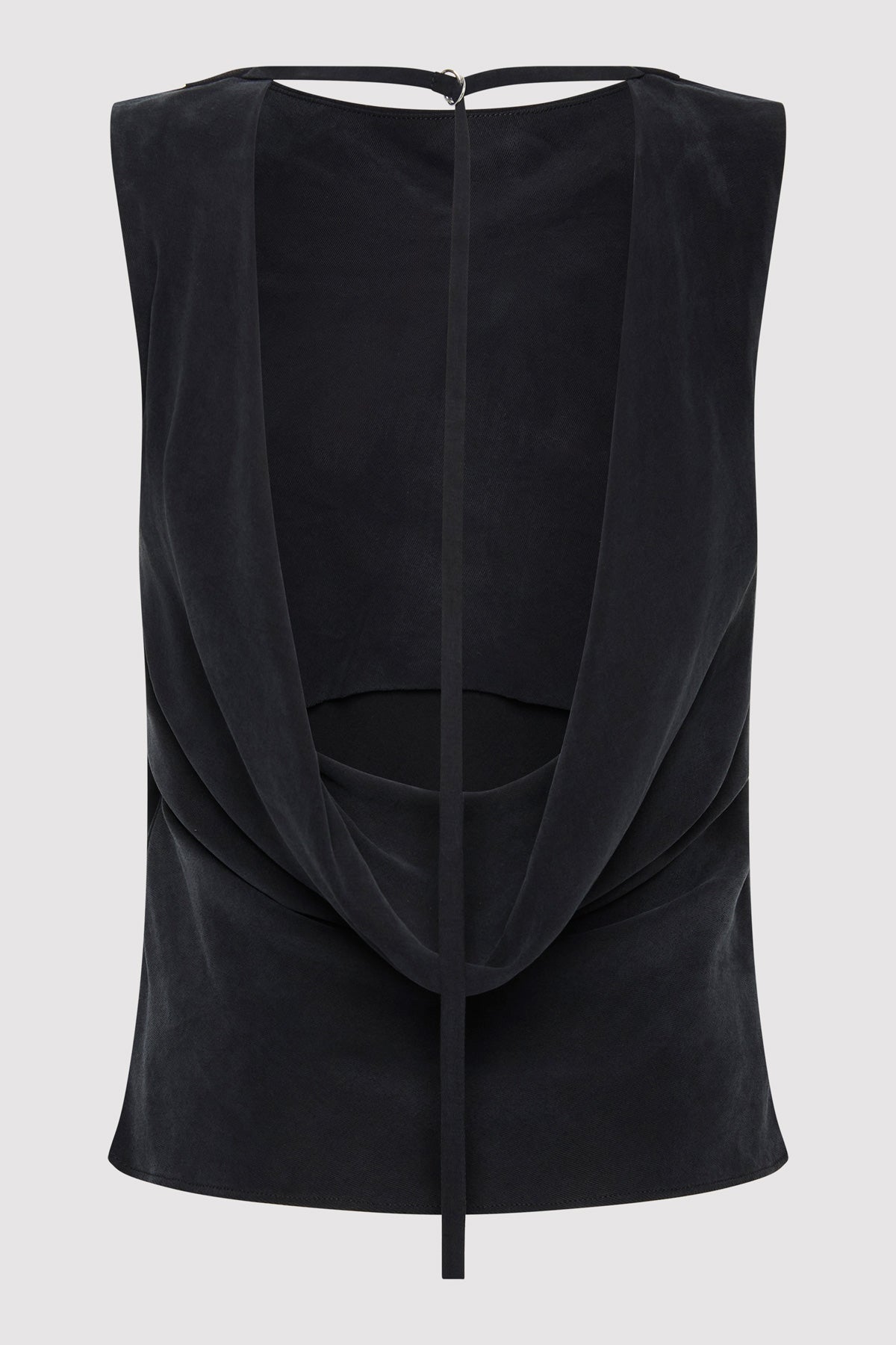 Draped Cowl Top - Black