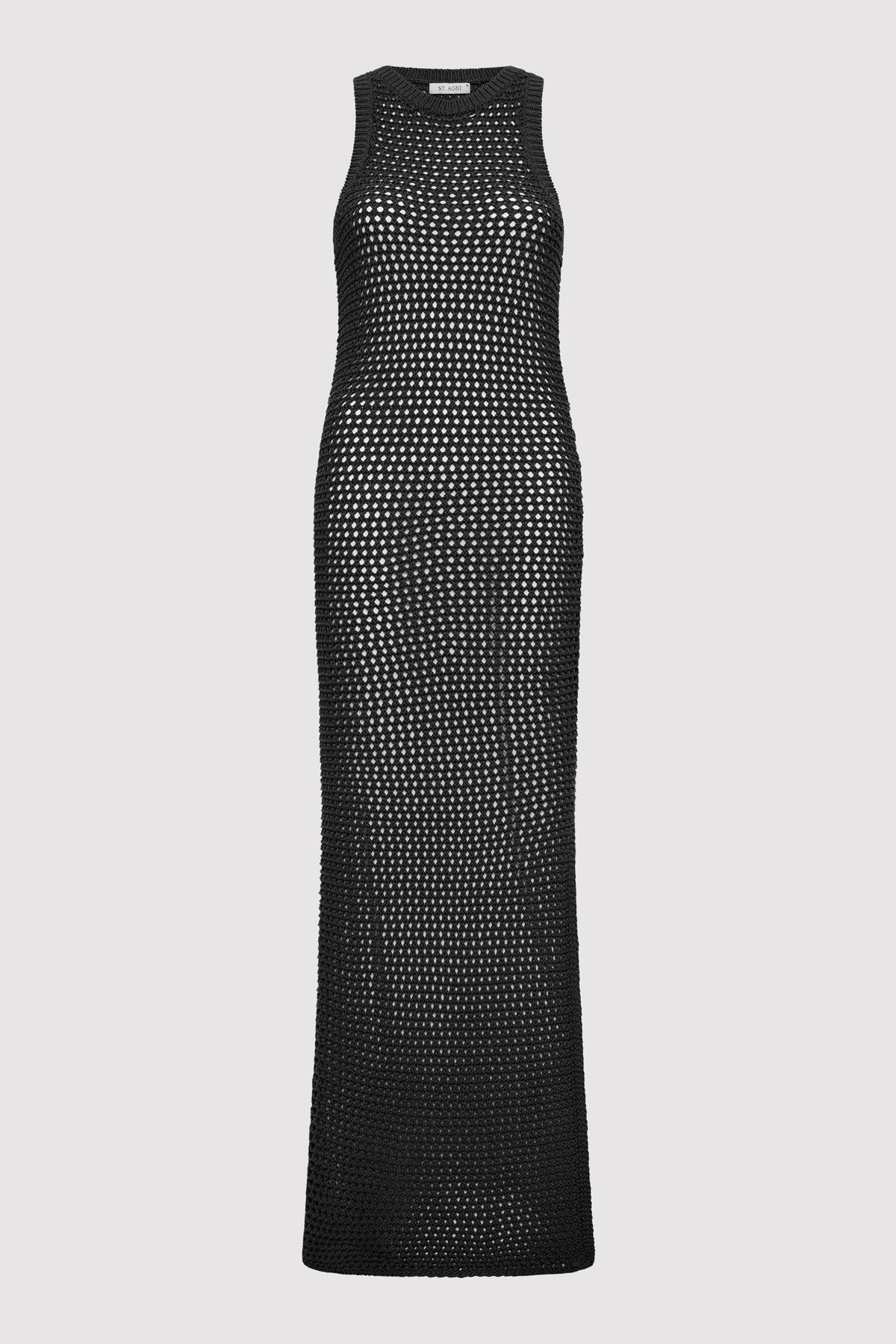 Cotton Crochet Dress - Black