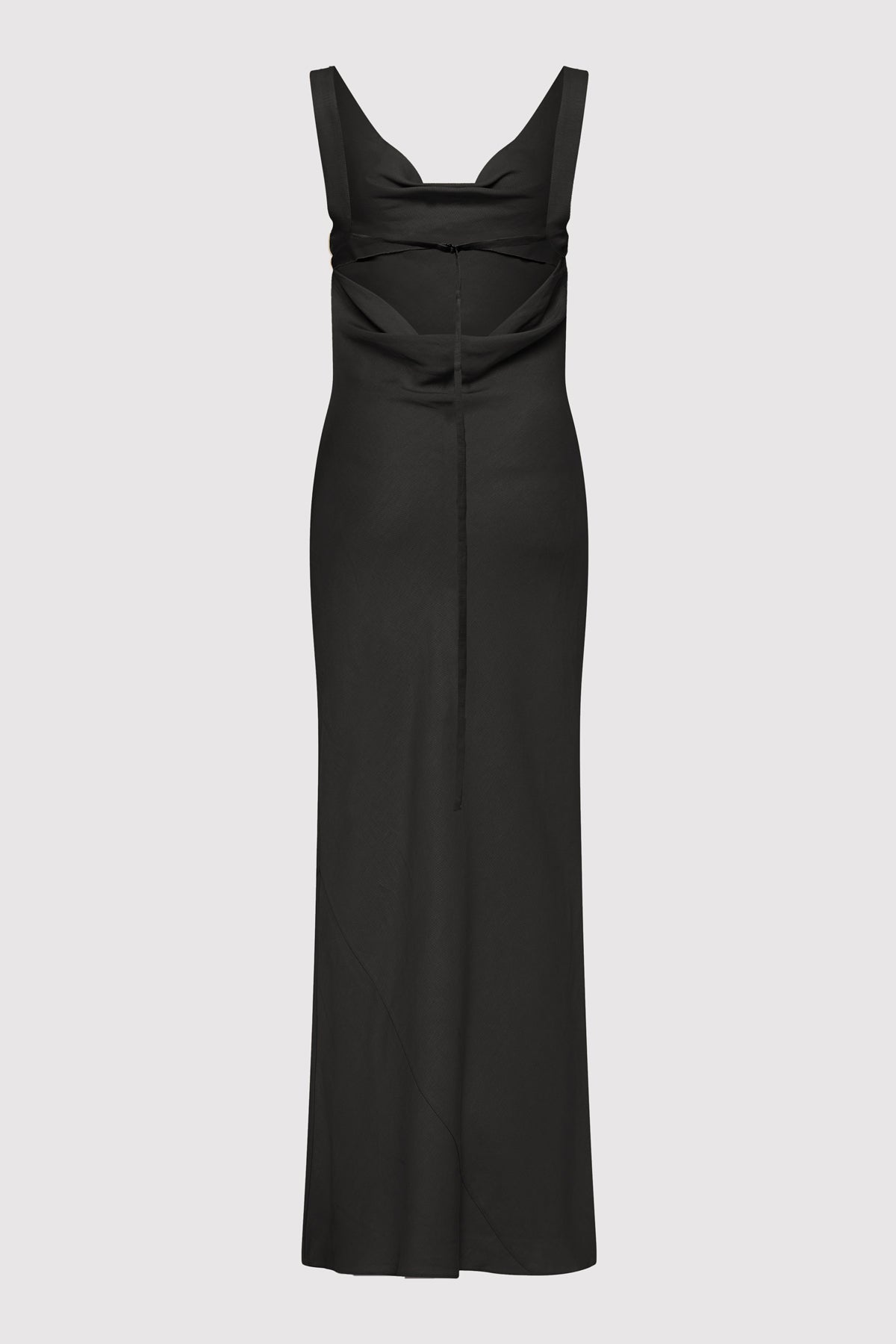 Double Drape Dress - Black