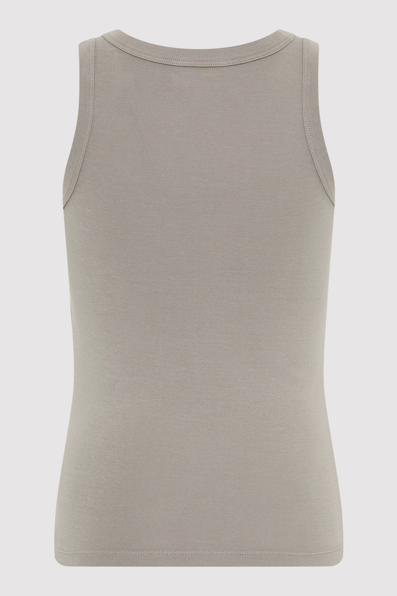 Organic Cotton Bateau Tank - Slate