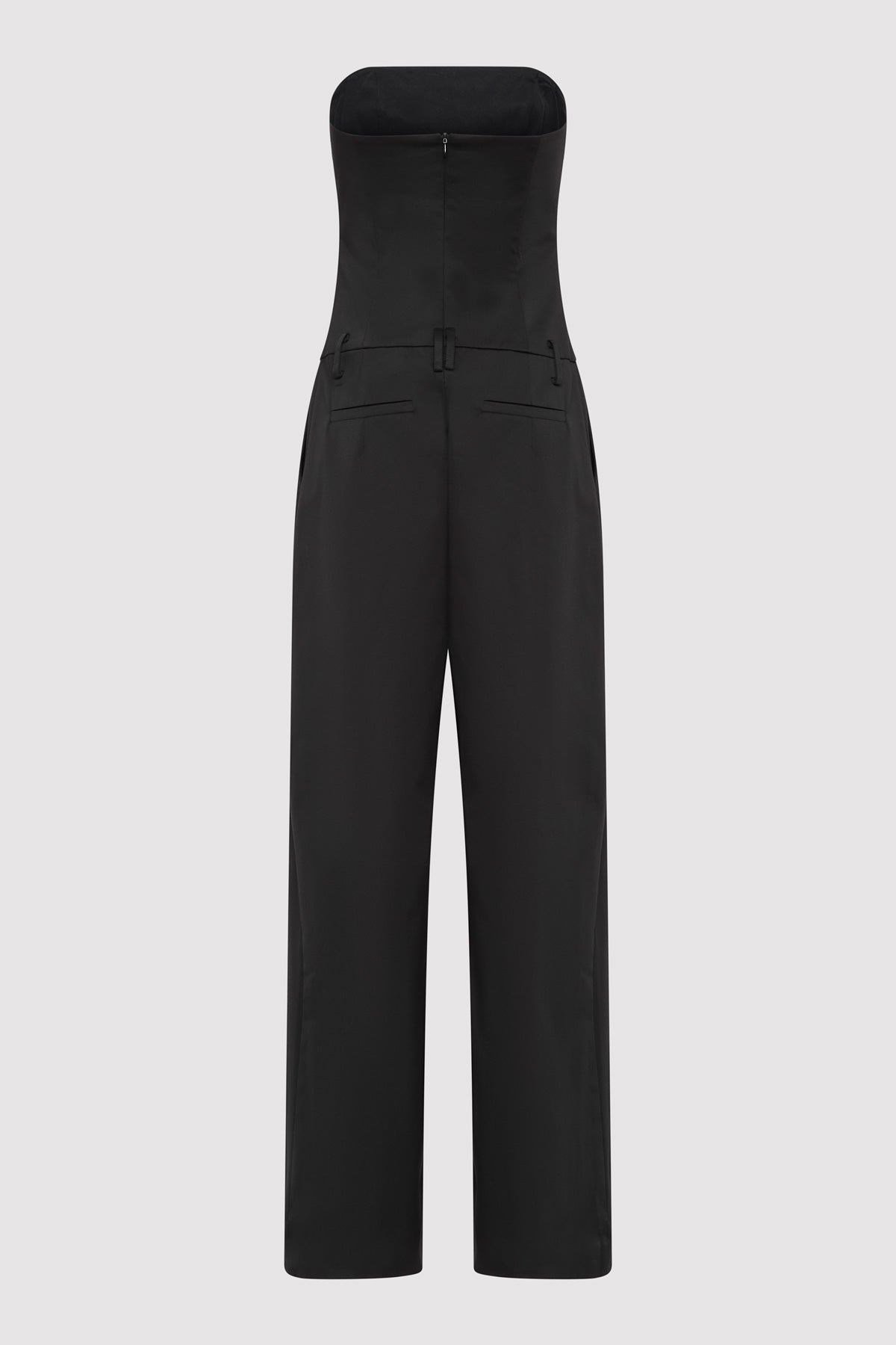 Tailored Strapless Jumpsuit - Black