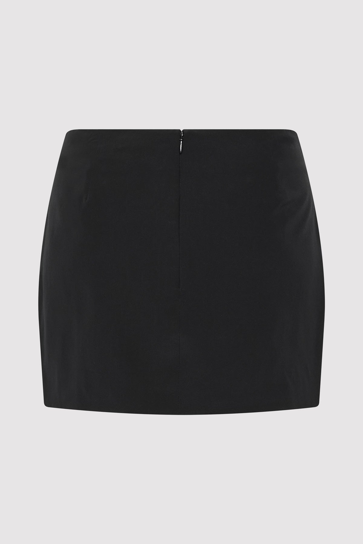 Silk Mini Skirt - Black