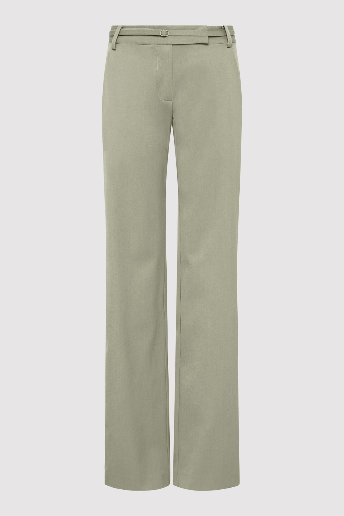 90s Panelled Pants - Moss Grey