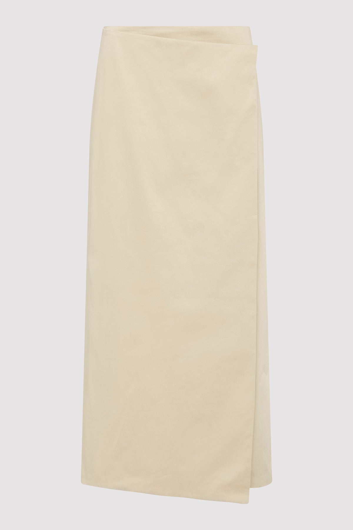 Column Wrap Skirt - Champagne