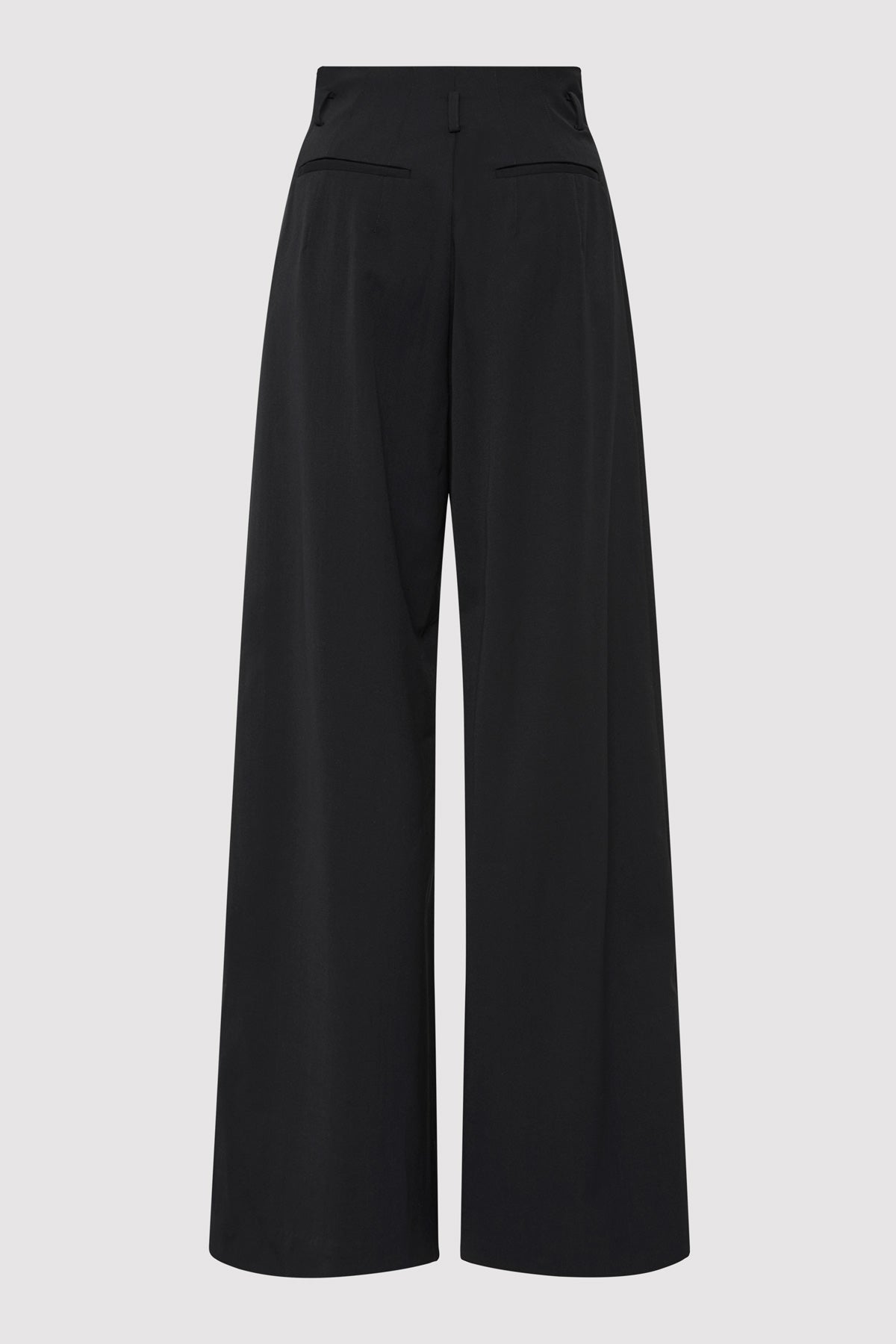 Paperbag Waist Trousers - Black