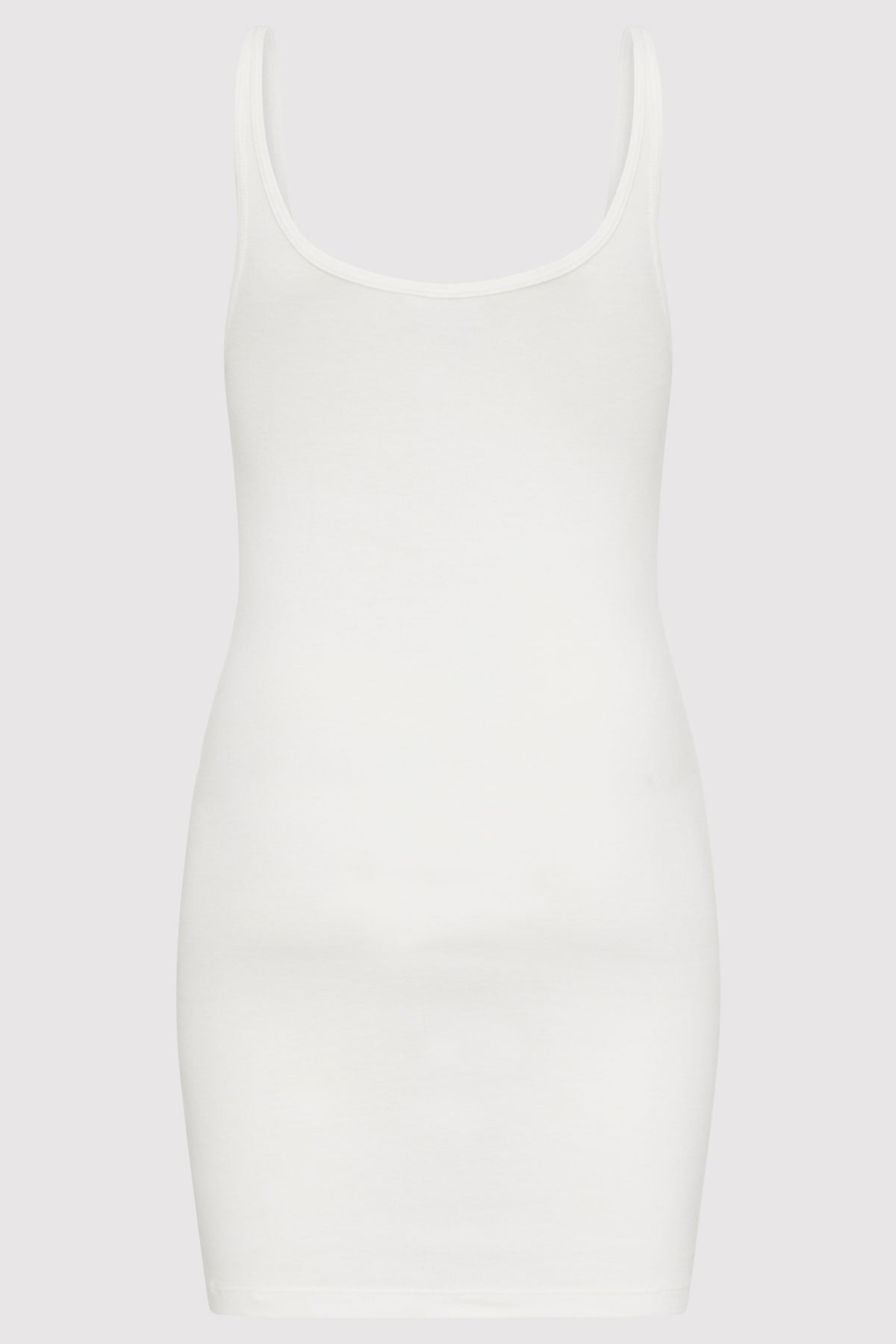 Organic Cotton Slip Dress - White
