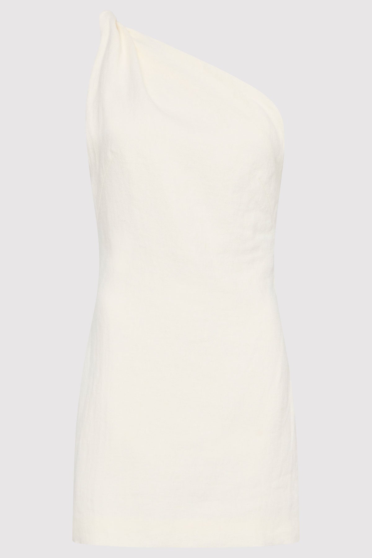 Twisted Linen Mini Dress - Ivory