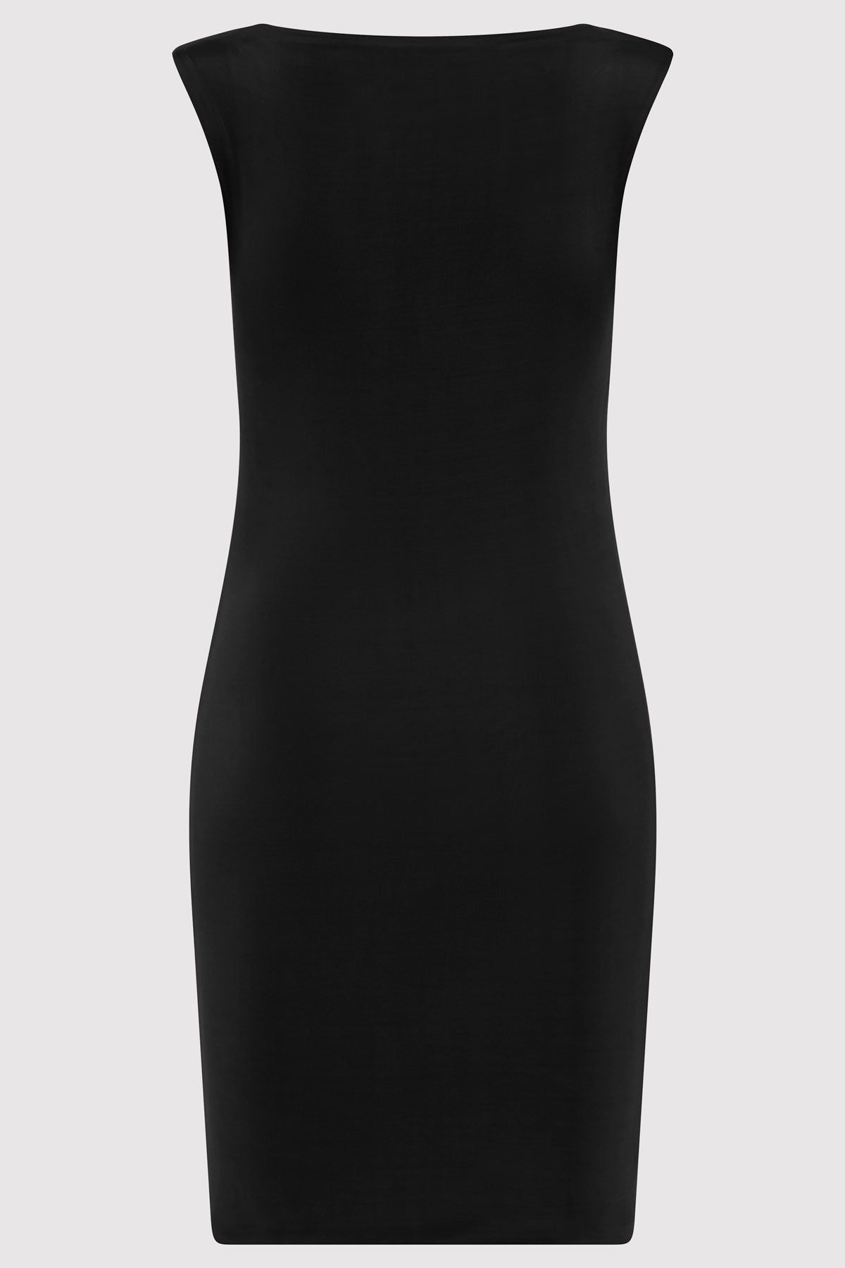 Cupro Jersey Mini Dress - Black