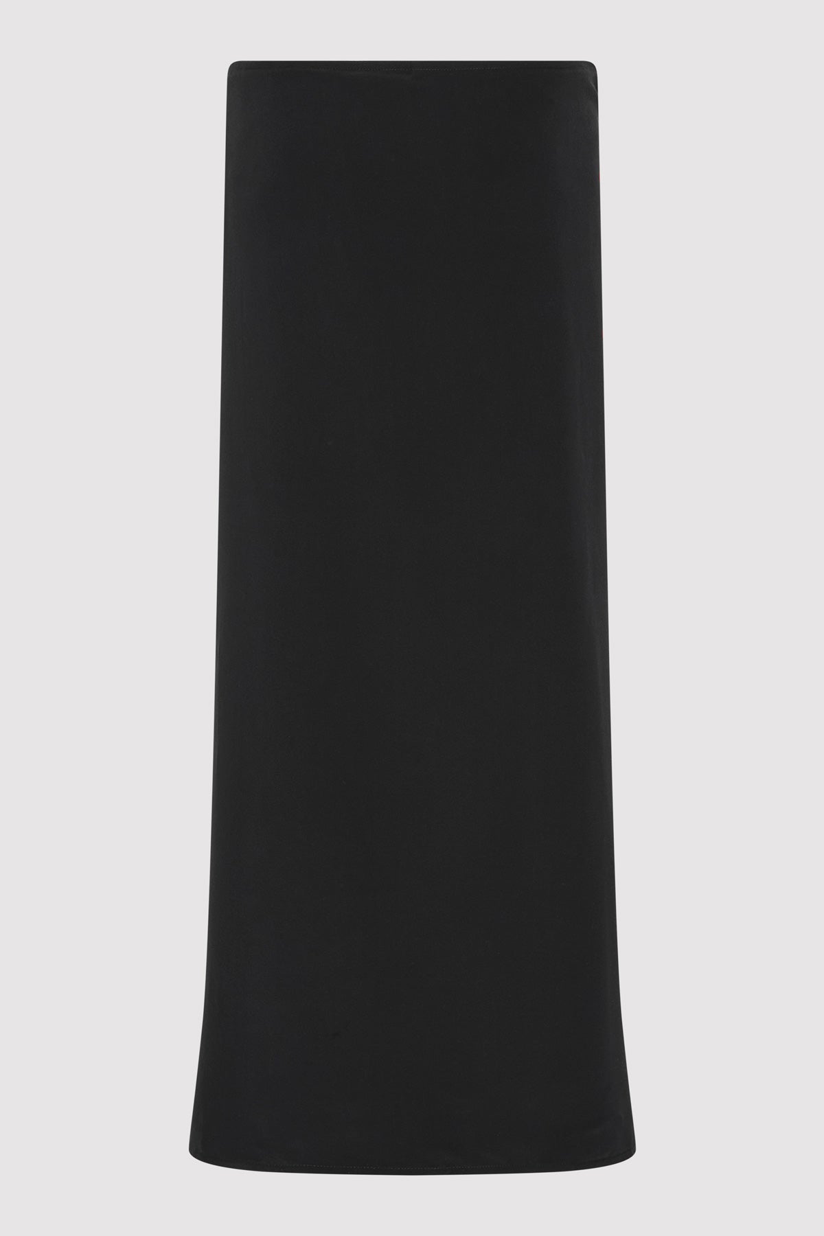 Silk Wrap Tie Skirt - Black