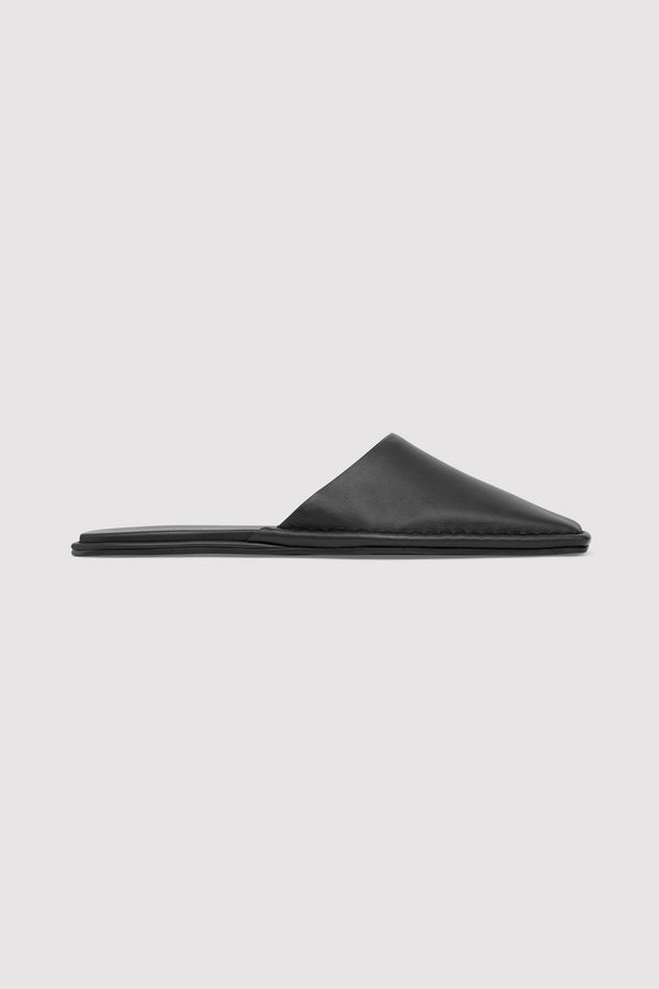 Soft Square Toe Flat - Black