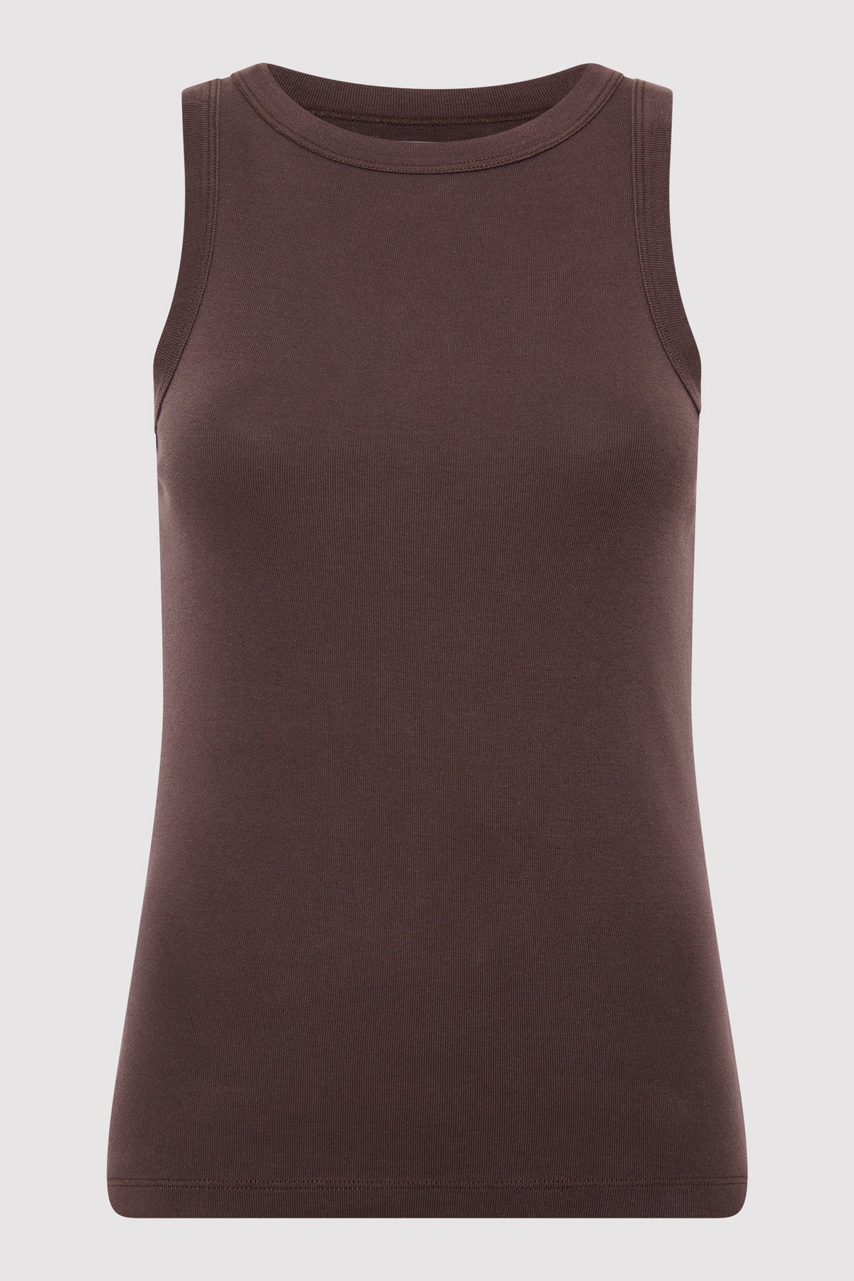 Organic Cotton Bateau Tank - Raisin