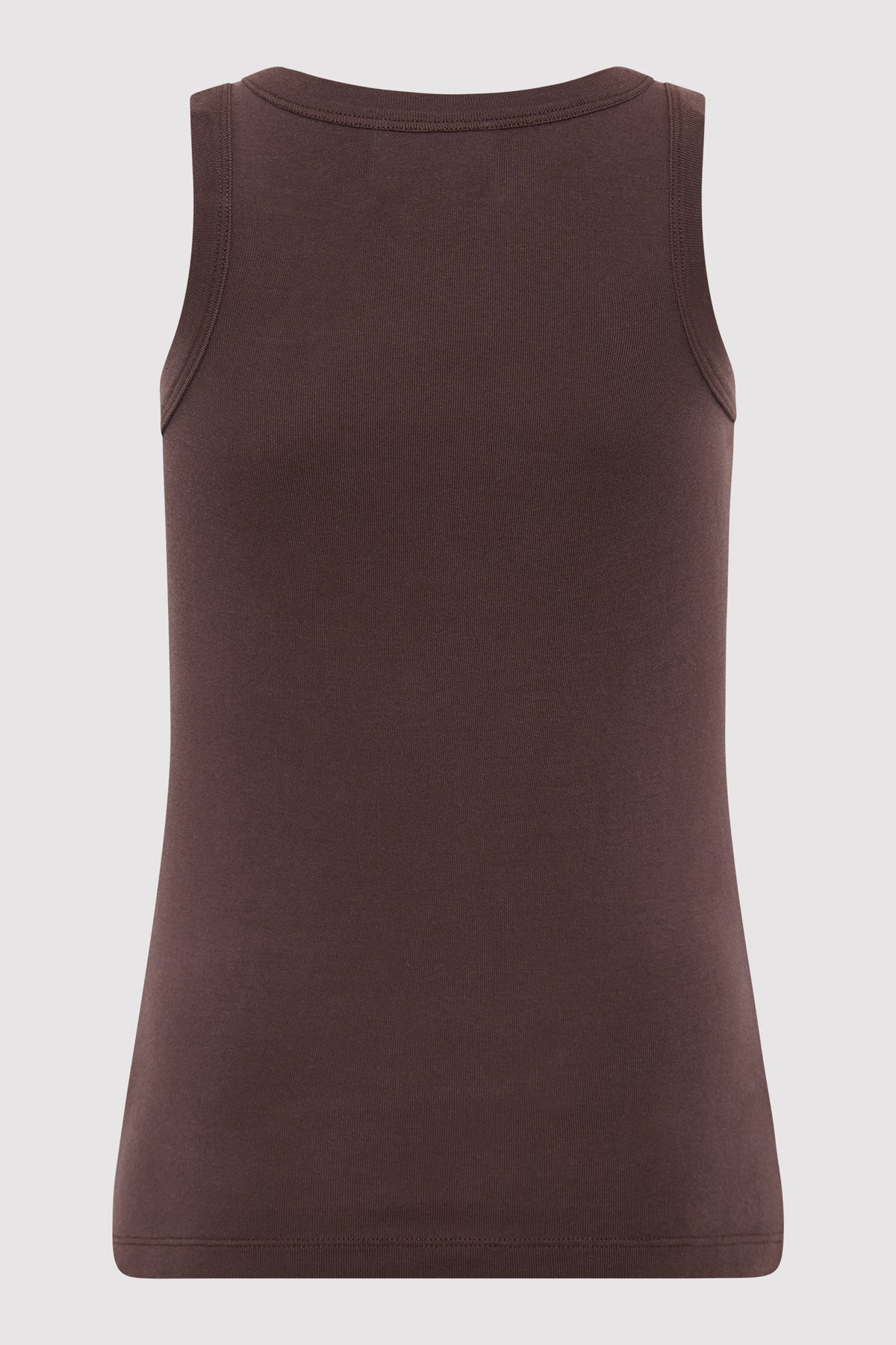 Organic Cotton Bateau Tank - Raisin