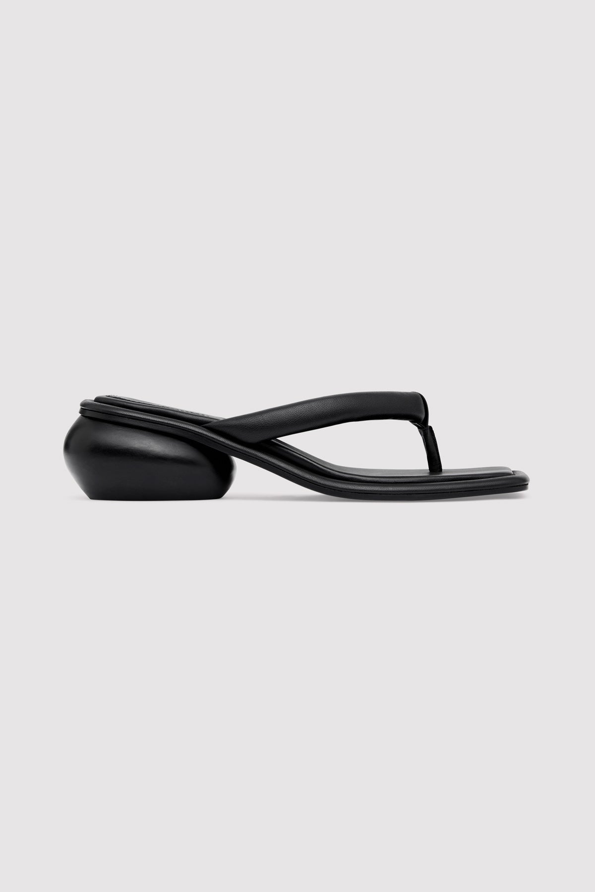 Flip Flop Dome Heel - Black