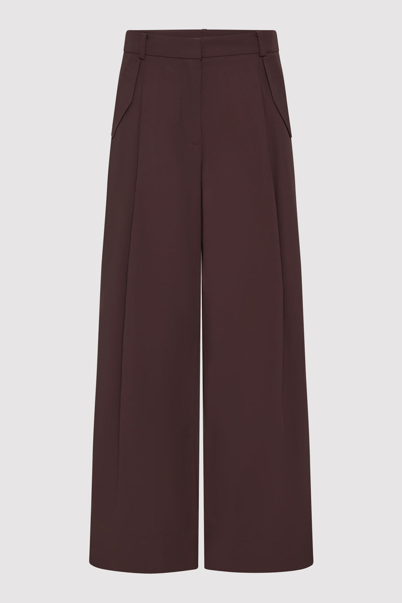 Utility Pleat Pants - Port