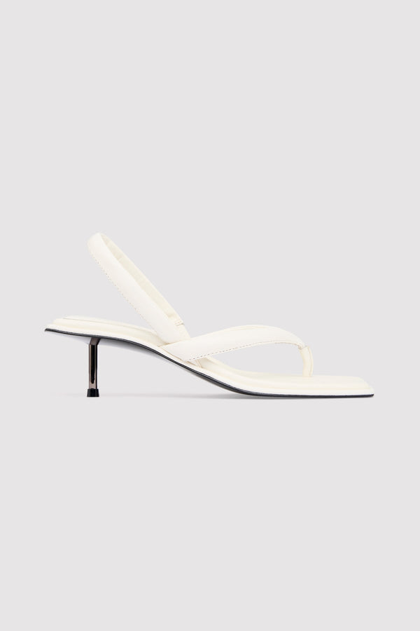 Sling Back Thong Heel - Tofu