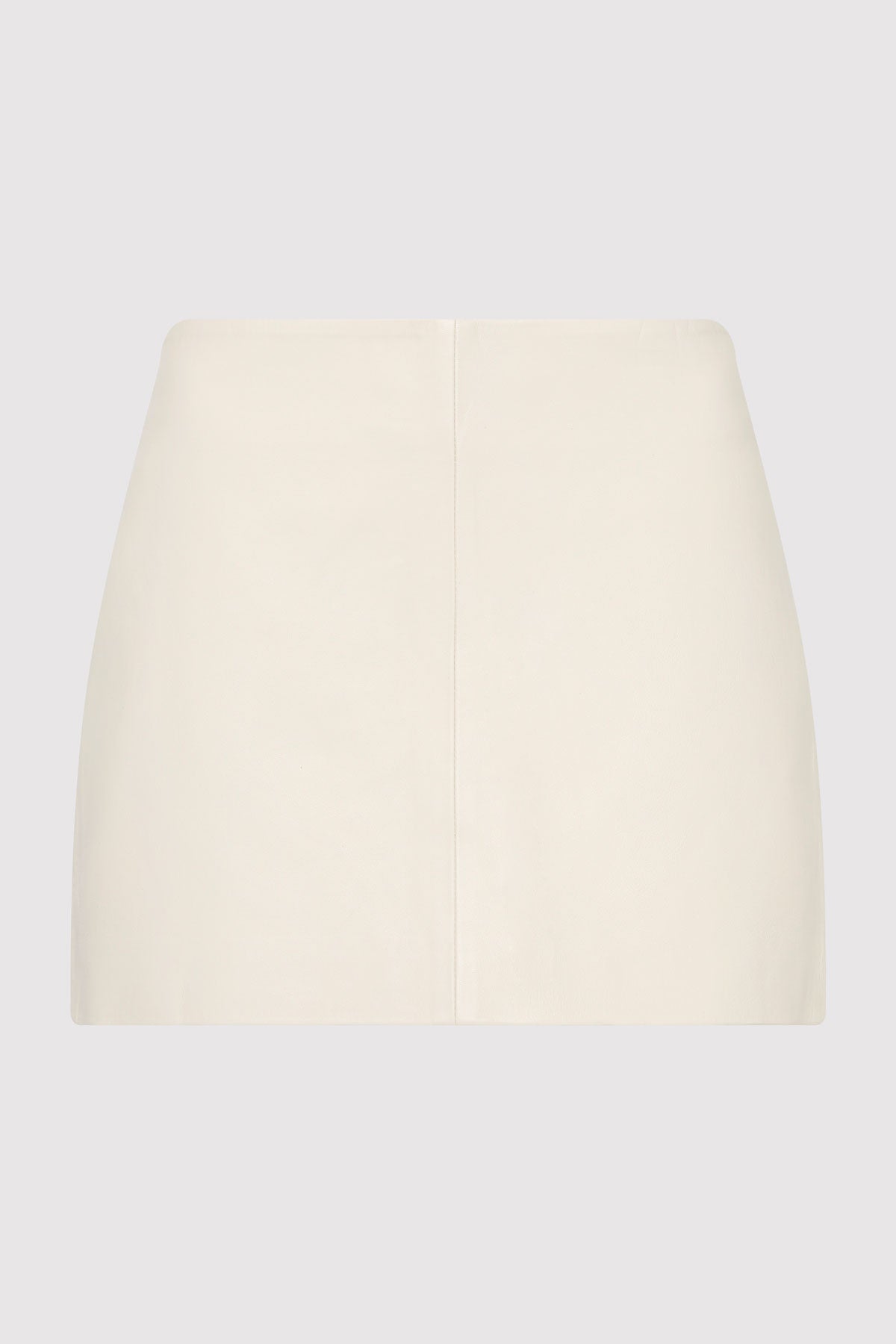 Leather Mini Skirt - Tofu